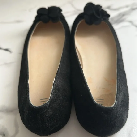 Pre owned J.Jill Elegant Black Floral Women's Flats - Picture 6 of 16